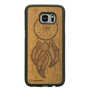 Drewniane Etui na Samsung Galaxy S7 Edge ŁAPACZ SNÓW IMBUIA