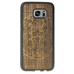 Drewniane Etui na Samsung Galaxy S7 Edge KALENDARZ AZTECKI LIMBA
