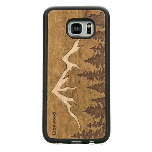 Drewniane Etui na Samsung Galaxy S7 Edge GÓRY IMBUIA