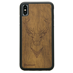 Drewniane Etui iPhone XS Max JELEŃ IMBUIA