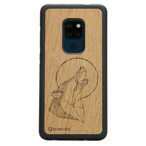 Drewniane Etui Huawei Mate 20 WILK DĄB