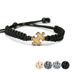 Drewniana bransoletka Puzzel Aniegre Pleciona