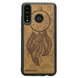 Drewniane Etui Huawei P30 Lite ŁAPACZ SNÓW IMBUIA