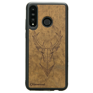 Drewniane Etui Huawei P30 Lite JELEŃ IMBUIA