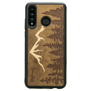 Drewniane Etui Huawei P30 Lite GÓRY IMBUIA