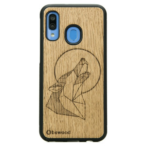 Drewniane Etui na Samsung Galaxy A40 WILK DĄB