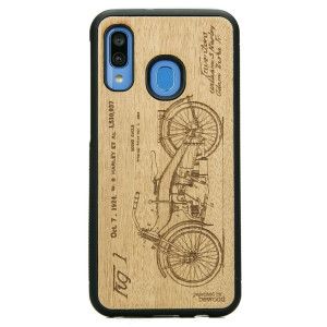 Drewniane Etui na Samsung Galaxy A40 HARLEY PATENT ANIEGRE