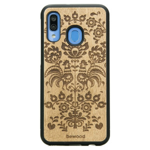Drewniane Etui na Samsung Galaxy A40 POLSKI FOLK ANIEGRE