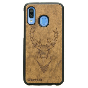 Drewniane Etui na Samsung Galaxy A40 JELEŃ IMBUIA