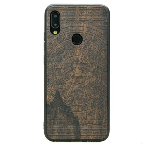 Drewniane Etui Xiaomi Redmi Note 7 KALENDARZ AZTECKI ZIRICOTE