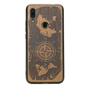 Drewniane Etui Xiaomi Redmi 7 RóżA WIATRÓW MERBAU