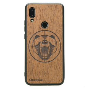 Drewniane Etui Xiaomi Redmi 7 NIEDŹWIEDŹ MERBAU