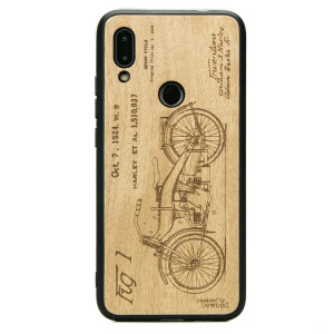 Drewniane Etui Xiaomi Redmi 7 HARLEY PATENT ANIEGRE