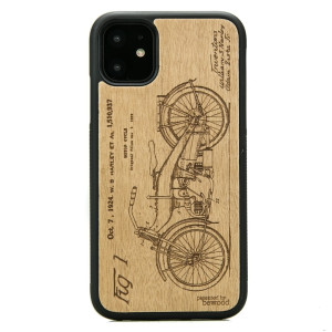 Drewniane Etui na iPhone 11 HARLEY PATENT ANIEGRE