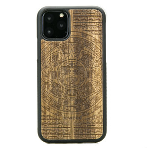 Drewniane Etui na iPhone 11 PRO KALENDARZ AZTECKI LIMBA
