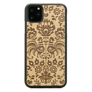 Drewniane Etui na iPhone 11 PRO MAX POLSKI FOLK ANIEGRE