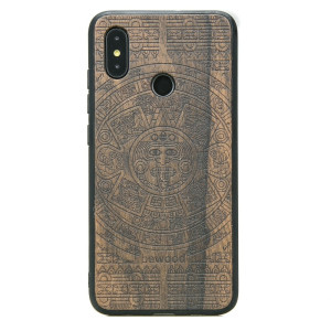 Drewniane Etui Xiaomi Mi 8 KALENDARZ AZTECKI ZIRICOTE