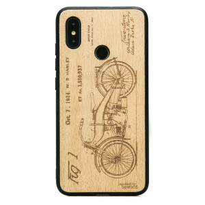 Drewniane Etui Xiaomi Mi 8 HARLEY PATENT ANIEGRE