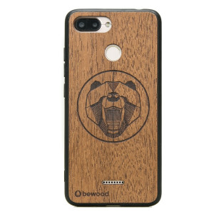 Drewniane Etui Xiaomi Redmi 6 / 6A NIEDŹWIEDŹ MERBAU