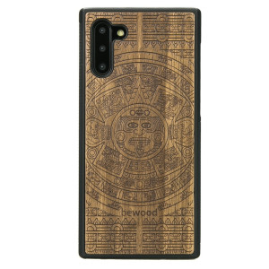 Drewniane Etui na Samsung Galaxy NOTE 10 KALENDARZ AZTECKI LIMBA