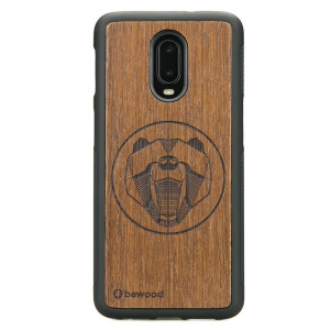 Drewniane Etui One Plus 6T / 7 NIEDŹWIEDŹ MERBAU