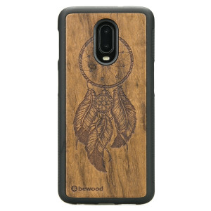 Drewniane Etui One Plus 6T / 7 ŁAPACZ SNÓW IMBUIA