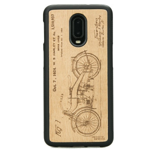 Drewniane Etui One Plus 6T / 7 HARLEY PATENT ANIEGRE