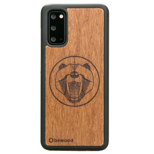 Drewniane Etui na Samsung Galaxy S20 NIEDŹWIEDŹ MERBAU