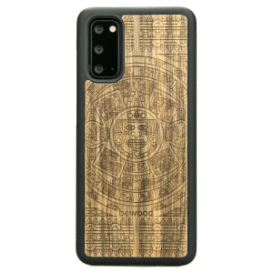 Drewniane Etui na Samsung Galaxy S20 KALENDARZ AZTECKI LIMBA