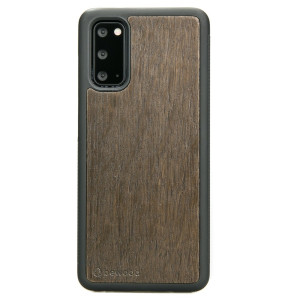 Drewniane Etui na Samsung Galaxy S20 DĄB WĘDZONY