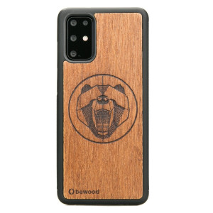 Drewniane Etui na Samsung Galaxy S20+ NIEDŹWIEDŹ MERBAU