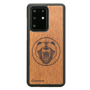 Drewniane Etui na Samsung Galaxy S20 Ultra NIEDŹWIEDŹ MERBAU