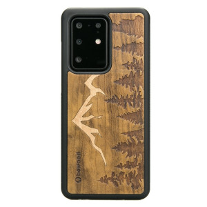 Drewniane Etui na Samsung Galaxy S20 Ultra GÓRY IMBUIA