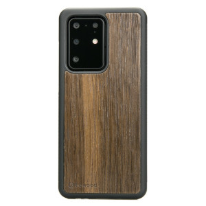 Drewniane Etui na Samsung Galaxy S20 Ultra DĄB WĘDZONY