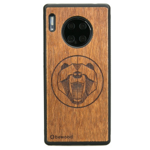 Drewniane Etui Huawei Mate 30 Pro NIEDŹWIEDŹ MERBAU