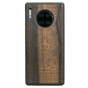Drewniane Etui Huawei Mate 30 Pro KALENDARZ AZTECKI ZIRICOTE