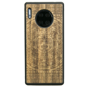 Drewniane Etui Huawei Mate 30 Pro KALENDARZ AZTECKI LIMBA
