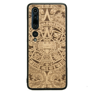 Drewniane Etui Xiaomi Mi 10 Pro KALENDARZ AZTECKI ANIEGRE