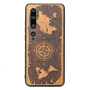 Drewniane Etui Xiaomi Mi Note 10 / 10 Pro RóżA WIATRÓW MERBAU
