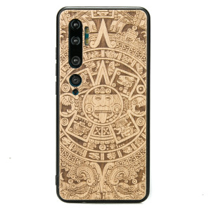 Drewniane Etui Xiaomi Mi Note 10 / 10 Pro KALENDARZ AZTECKI ANIEGRE