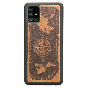 Drewniane Etui na Samsung Galaxy S10 Lite RóżA WIATRÓW MERBAU