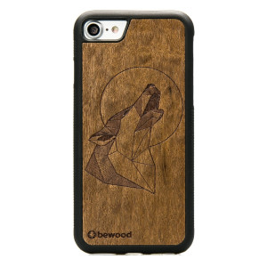 Drewniane Etui na iPhone SE 2020 WILK IMBUIA