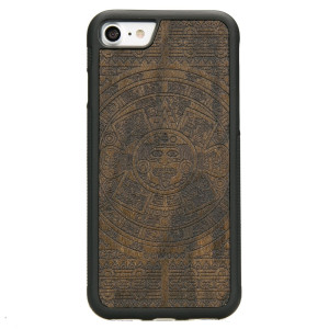 Drewniane Etui na iPhone SE 2020 KALENDARZ AZTECKI ZIRICOTE