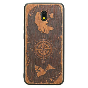 Drewniane Etui Xiaomi Redmi 8A RóżA WIATRÓW MERBAU