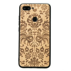 Drewniane Etui Xiaomi Mi 8 Lite POLSKI FOLK ANIEGRE