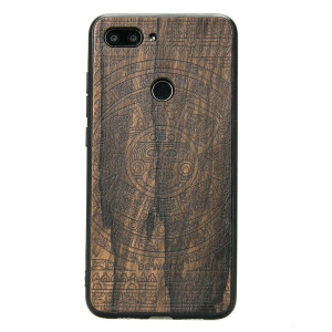 Drewniane Etui Xiaomi Mi 8 Lite KALENDARZ AZTECKI ZIRICOTE