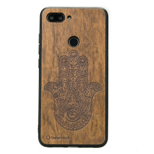Drewniane Etui Xiaomi Mi 8 Lite HAMSA IMBUIA