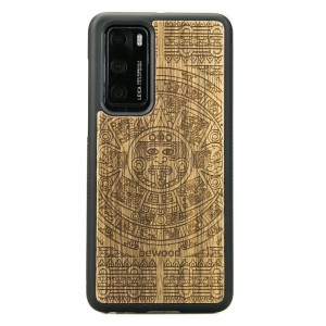 Drewniane Etui Huawei P40 KALENDARZ AZTECKI LIMBA