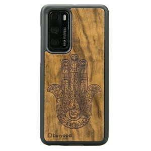 Drewniane Etui Huawei P40 HAMSA IMBUIA