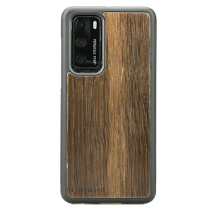 Drewniane Etui Huawei P40 DĄB WĘDZONY
